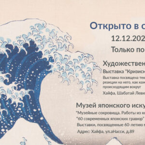 Открытие двух музеев только на один день! Суббота 12.12.20 с 10:00 до 16:00